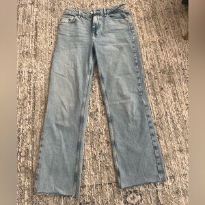 Zara Light Washed Straight Jeans